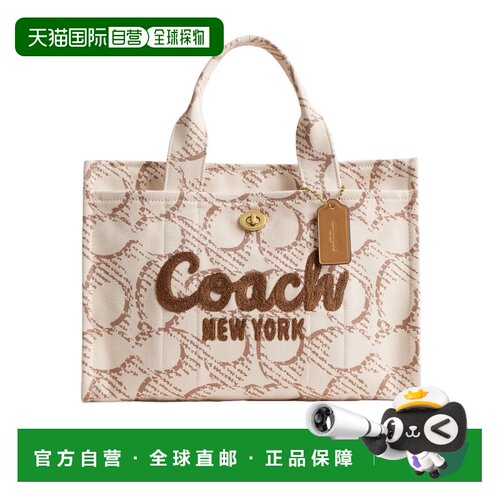 1h可退 香港直邮COACH 女士手提包 CAM70B4NP SS2025 花色 经典帆