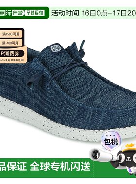 欧洲直邮HEYDUDE男鞋一脚蹬Wally Stretch Sox春季上新