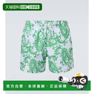 香港直邮Etro green绿色 艾特罗 佩斯利泳裤 舒适时 男士 1h可退
