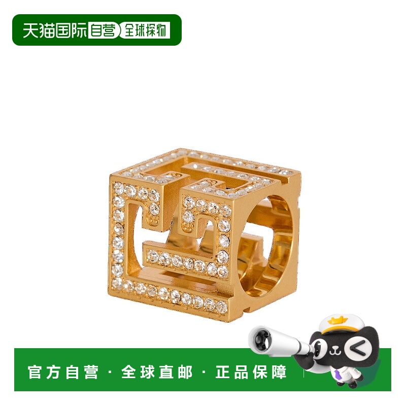 香港直邮Balmain PB 3D水钻立方体戒指 GN1XR583MBAS