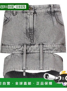 香港直邮The Attico 女士 Attico 灰色半身裙 241WCS198D070牛仔