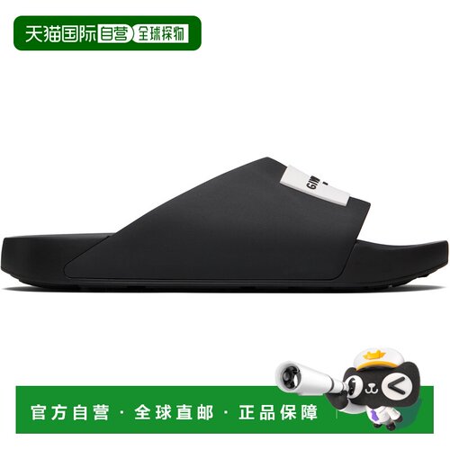 香港直邮Givenchy 纪梵希 男士 黑色 Label 拖鞋 BH302MH1XLBLACK