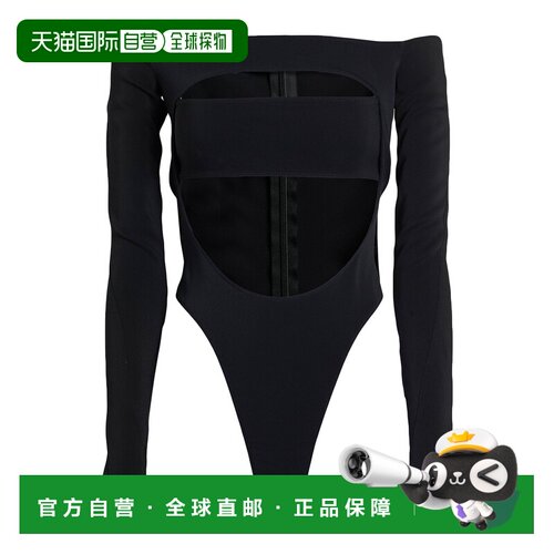 香港直邮Mugler 穆勒 女士 连体衣 BLACK 黑色时 【付后1h可退】