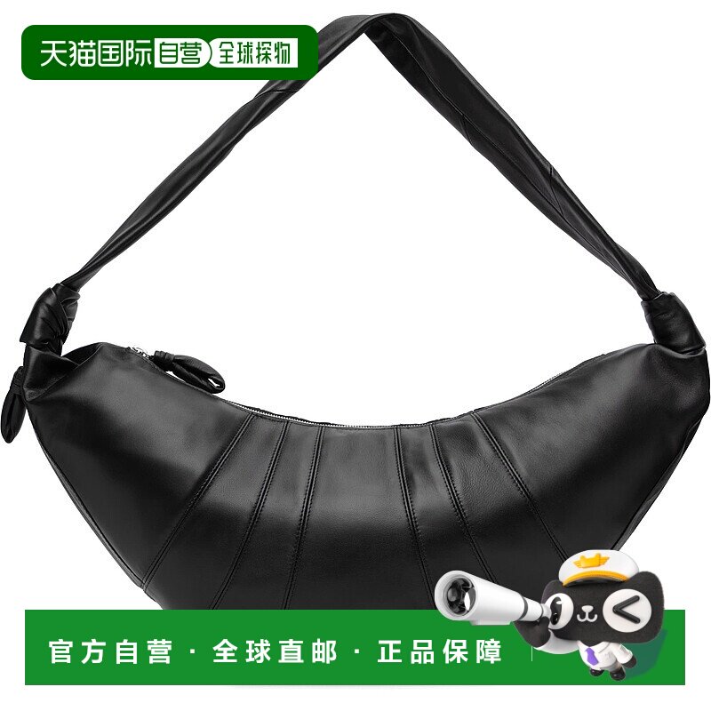 香港直邮Lemaire 女士 黑色大号 Croissant 单肩包 BG0000LL095