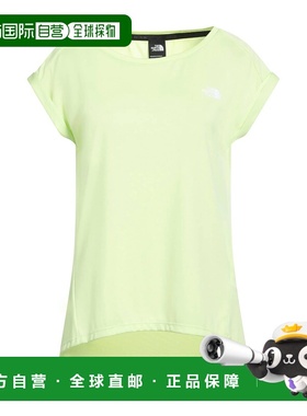 香港直邮the north face 北面 女士 基础款T恤 green绿色 舒适时