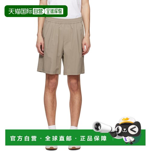 1h可退 香港直邮BOSS 波士 男士 灰褐色 Water-Repellent Micro-W