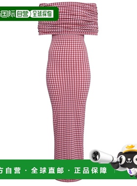 香港直邮Alaia 女士 露肩中长连衣裙 9R2714K088B