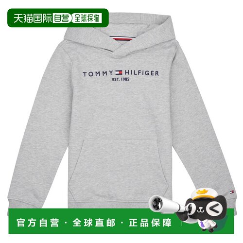 欧洲直邮Tommy Hilfiger 童衣服 套头运动衫卫衣 冬天 灰色 ESSEN