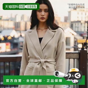 欧洲直邮Eleventy 女士羊绒外套棕色爆款羊毛