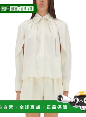 1h可退 香港直邮MAX MARA 女士衬衫 251111101460021416 CO 白色
