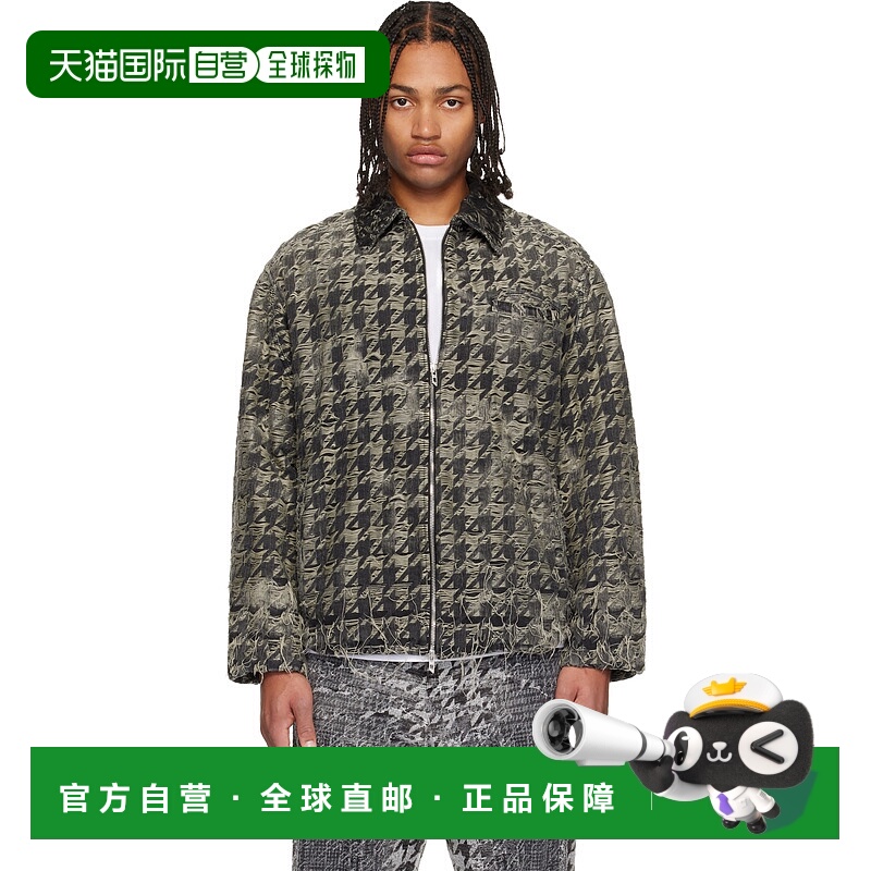 1h可退 香港直邮Diesel 迪赛 男士 黑色 D-Elmo-Fsh 牛仔夹克 A21