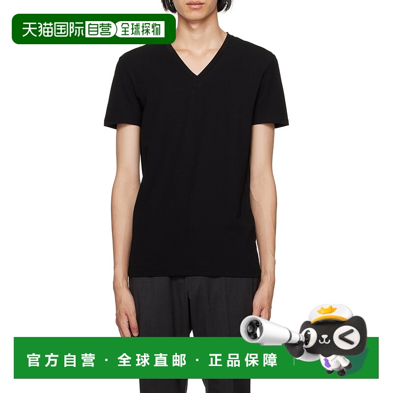 【99新未使用】香港直邮Zegna V 领短袖 T 恤 N2M800090杰尼亚高