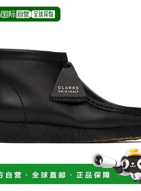 香港直邮Clarks Originals 男士 黑色 Wallabee 踝靴 26155512