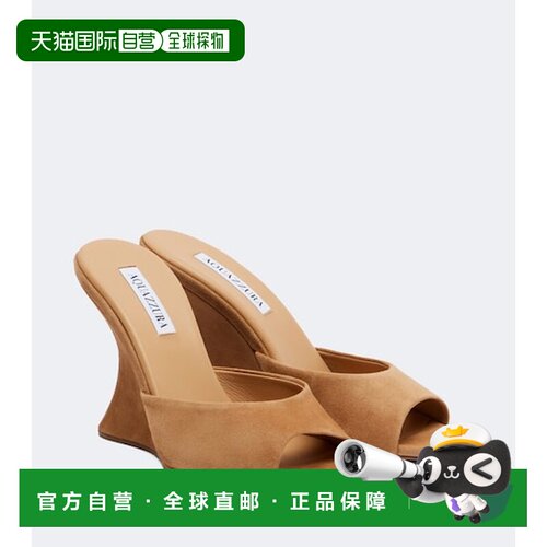 香港直邮AQUAZZURA/Bisous女士凉鞋 坡跟1H支付后【付后1h可退】