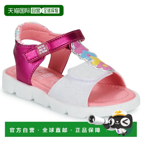 欧洲直邮Agatha Ruiz de la Prada  女孩鞋子 凉鞋 春夏 银灰色 M