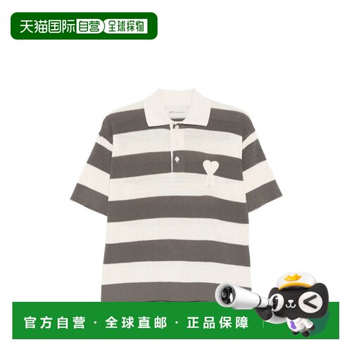1h可退 香港直邮Ami Paris 女士T恤 FPL430KN0153A152BLANCCREMEC