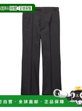 香港直邮Prada 口袋休闲裤 UP03051CMVSOOO普拉达阔腿裤