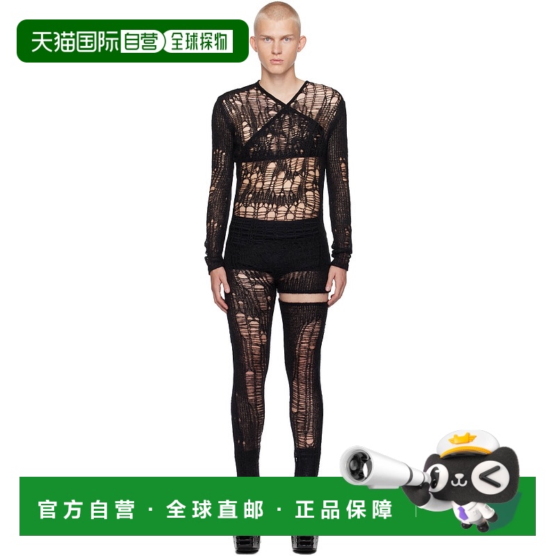 1h可退 香港直邮Rick Owens Lilies 瑞克 欧文斯 男士 黑色 Spide