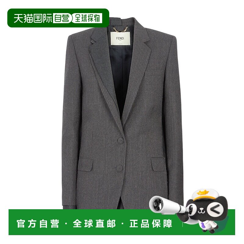 香港直邮Fendi 芬迪 女士 单排扣羊毛西装外套 FJ7427AM3P