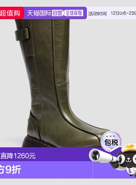 自营欧洲直邮DrMartens马丁大夫 Buzz Hi男女通用灰绿色Eclipse皮