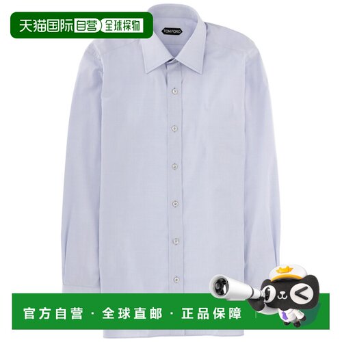 1h可退 香港直邮Tom Ford 汤姆 福特 男士 棉质衬衫 HSBC01CGS11U