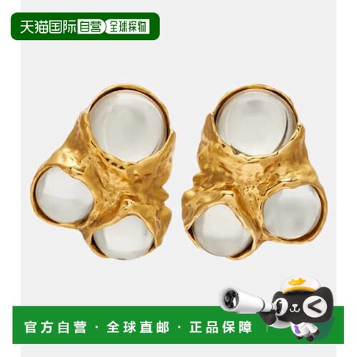 1h可退 香港直邮Saint Laurent 圣罗兰 女士 Bubble 精饰夹式耳环