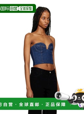 香港直邮Magda Butrym 牛​​仔拉链背心 104722