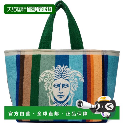 1h可退 香港直邮versace 范思哲 女士 多色 triped Cotton-Terry