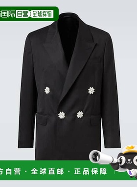 1h可退 香港直邮Simone Rocha 蒙娜 罗莎 男士 精饰双排扣西装外