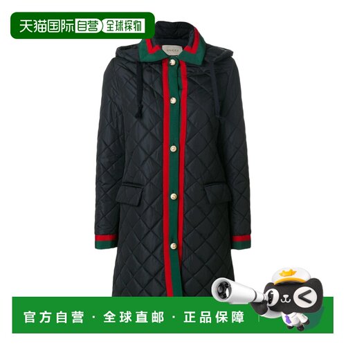 香港直邮Gucci Web绗缝大衣 473850ZJZ36外套