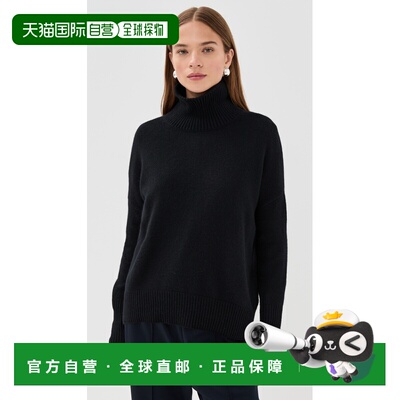 1h可退 美国直邮LISA YANG 女士 Heidi 羊绒毛衣 black黑色 舒适
