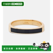 舒适时尚 香港直邮toteme black黑色 标志珐琅镀金手镯 女士