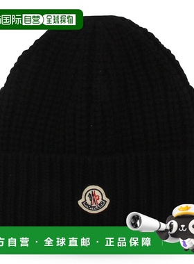1h可退 香港直邮Moncler 盟可睐 女士 徽标小便帽 K20933B00035M4