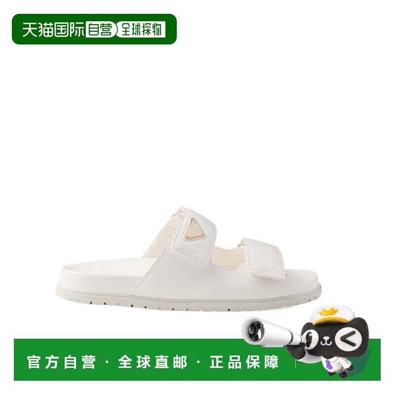 香港直邮Prada 纳帕皮革拖鞋凉鞋 1XX755038F010普拉达