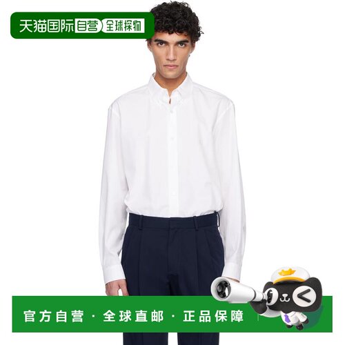 香港直邮Balmain 巴尔曼 男士 白色衬衫 GH1HS496CG39男装