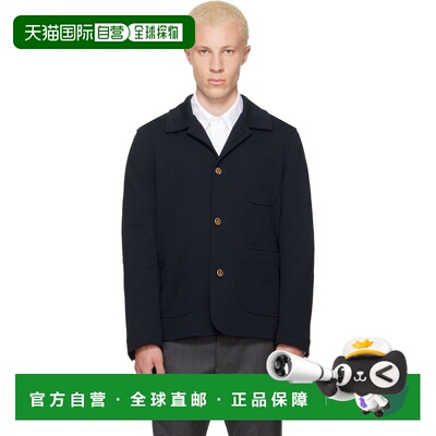 香港直邮Thom Browne 汤姆 布朗 男士 海军蓝 Car 夹克 MJT585AJ0