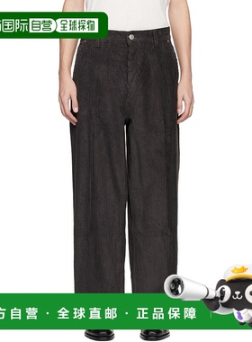 1h可退 香港直邮Ami Paris 男士 灰色 Cotton Large Fit 长裤 H25