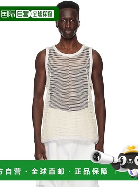 香港直邮Jil Sander 吉尔 桑达 男士 灰白色低圆领背心 J22NL0107