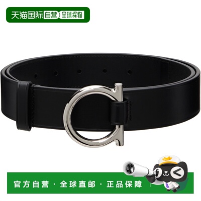 香港直邮Salvatore Ferragamo 菲拉格慕 男士 黑色 Fixed 腰带 79