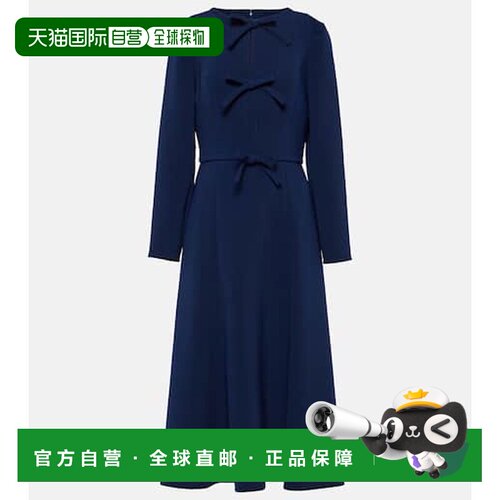 1h可退 香港直邮Tom Ford 汤姆 福特 女士 蝴蝶结装饰中长连衣裙
