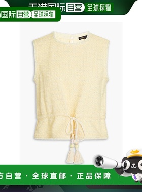 香港直邮Maje 女士 金属感棉混纺毛圈花呢上衣 MFPTO00852