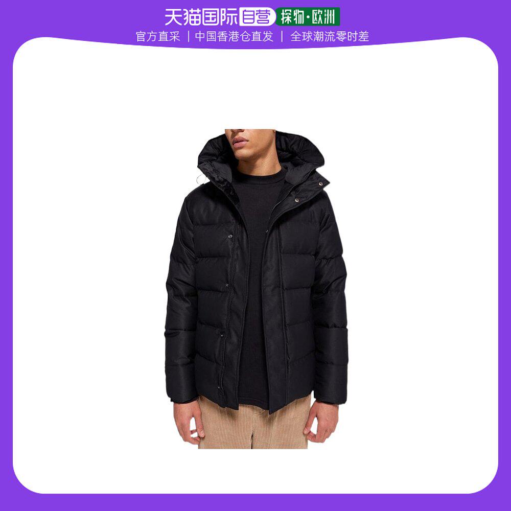香港直邮pyrenex徽标连帽羽绒服