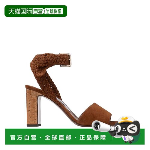 1h可退 香港直邮Jimmy Choo 周仰杰 女士 RORI PUMP 棕色凉鞋 ROR
