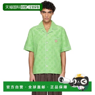 绿色 男士 Towelling Monogram 1h可退 短袖 香港直邮Casablanca