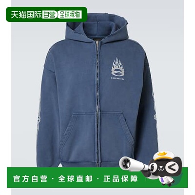 1h可退 香港直邮Balenciaga 巴黎世家 男士 Burning Unity 拉链棉