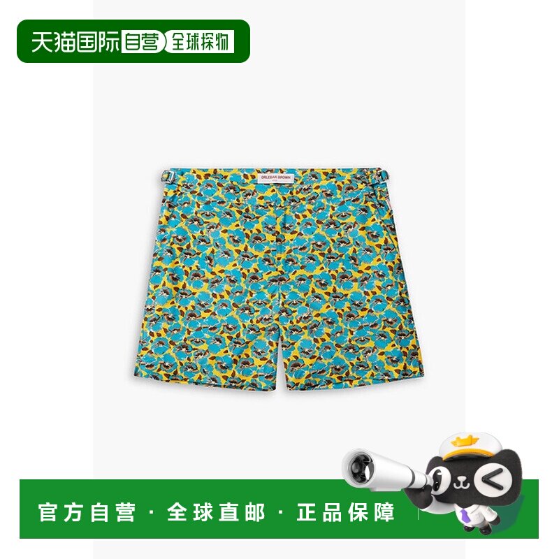 香港直邮Orlebar Brown 男士 Bulldog 修身中长印花泳裤 279334LE