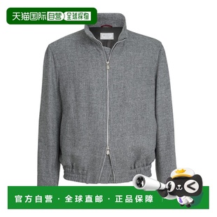 香港直邮Brunello Cucinelli 立领席纹呢短夹克 MZ4036580男装