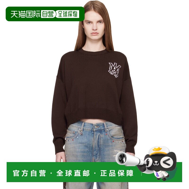 香港直邮AMIRI 女士 棕色 MA CREW AWKNCW1030针织毛衣