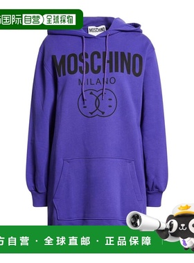香港直邮Moschino 莫斯奇诺 女士 连帽卫衣 purple紫色 舒适时尚