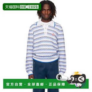 白色 蓝色长袖 1h可退 衫 男士 Polo MSP26 香港直邮Casablanca